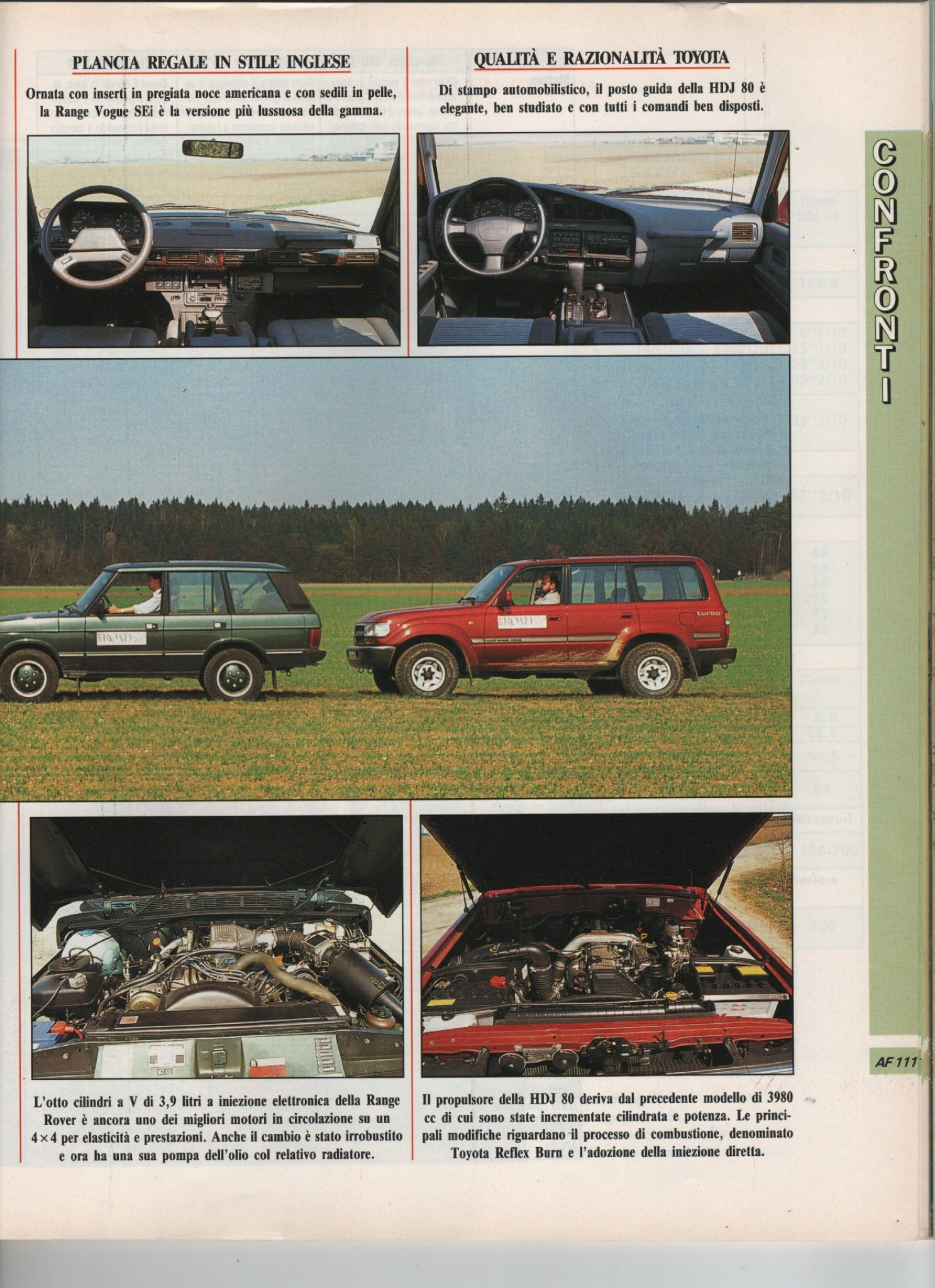 Scansione originale della pagina AF 111, Auto in Fuoristrada novembre 1991