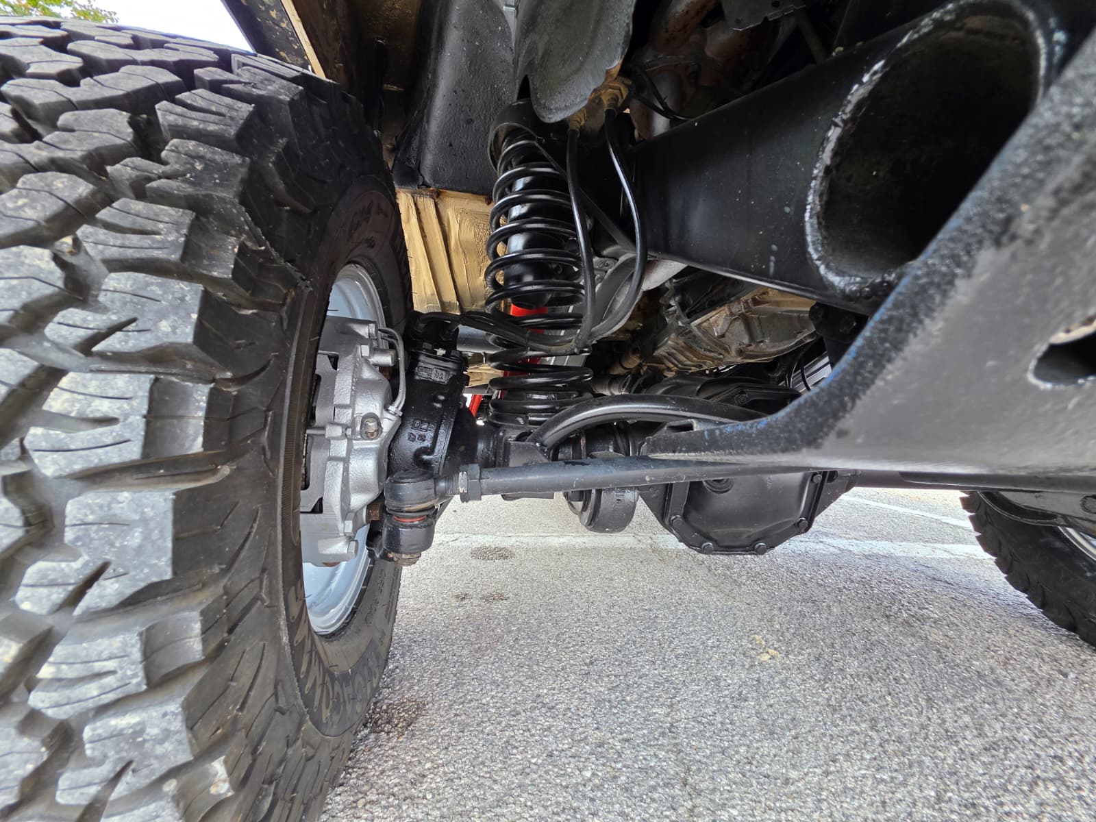 Mercedes-Benz 200 GE oro - ponte anteriore e sospensione