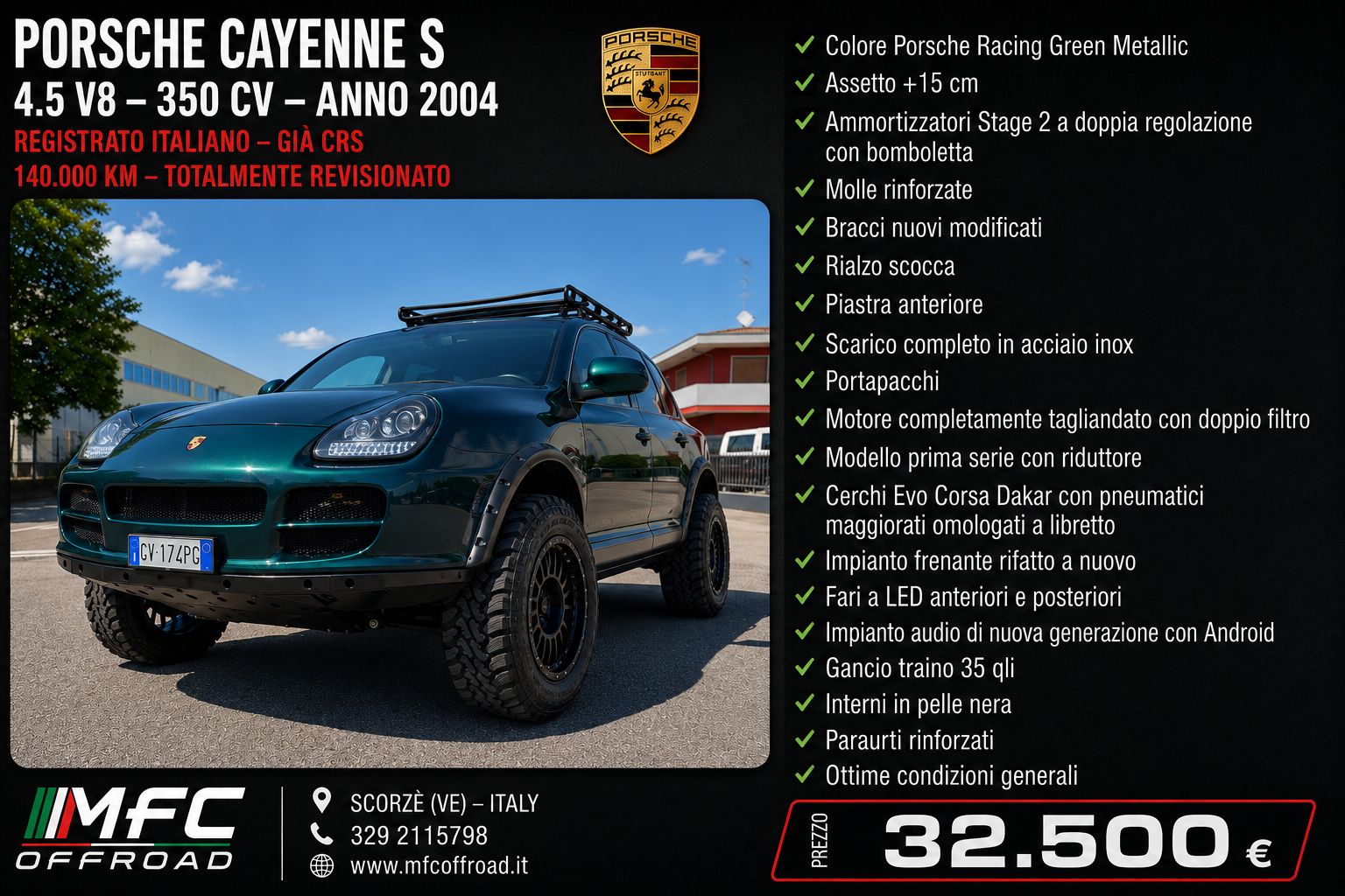 Scheda completa Porsche Cayenne S MFC Offroad